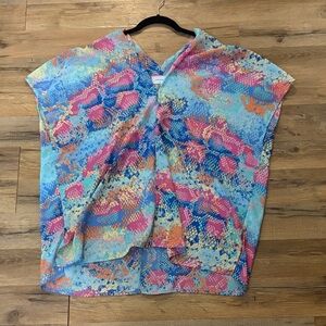 Adrienne Multicolor Abstract Blouse